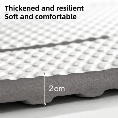 Bathroom Floor Mat Non Slip Shower Rug Soft Quick Dry Household Bath Carpet Mat - White