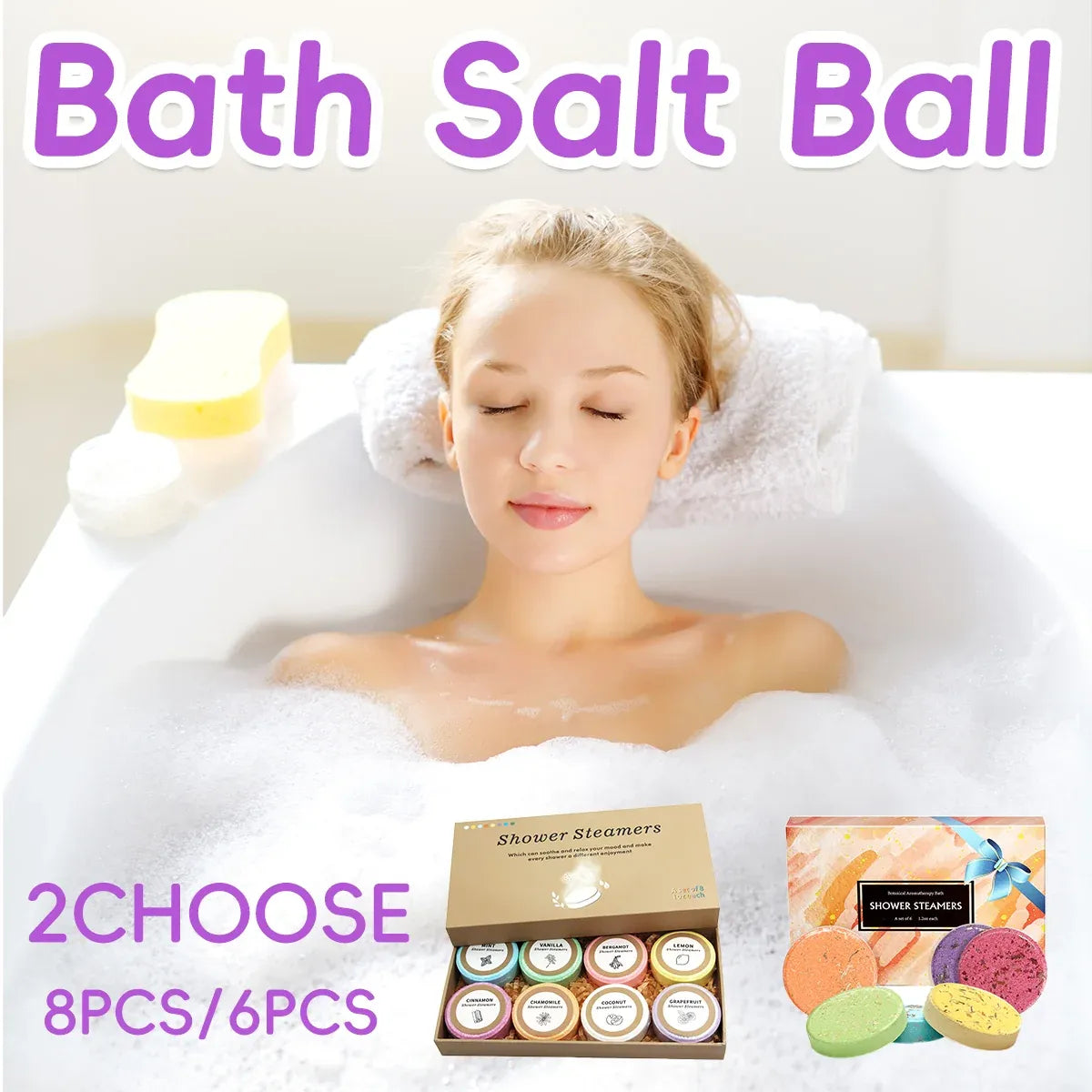 Shower Steamers Gift Set Aromatherapy Tablets for Spa and Relaxation - 35g-6pcs