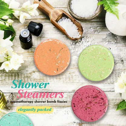 Shower Steamers Gift Set Aromatherapy Tablets for Spa and Relaxation - 35g-6pcs