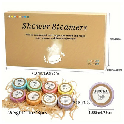 Shower Steamers Gift Set Aromatherapy Tablets for Spa and Relaxation - 35g-6pcs
