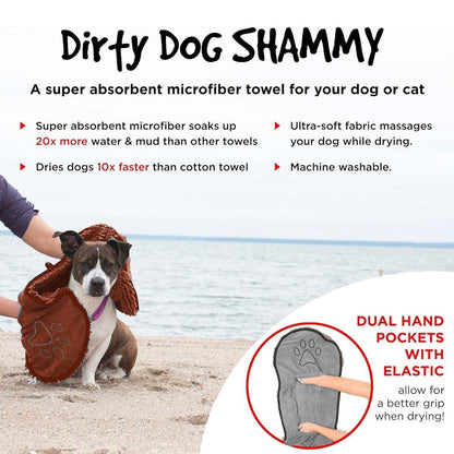 Quick Drying Pet Bath Towel Fast Absorbent Dog Cat Cleaning Towel for Grooming - Purple