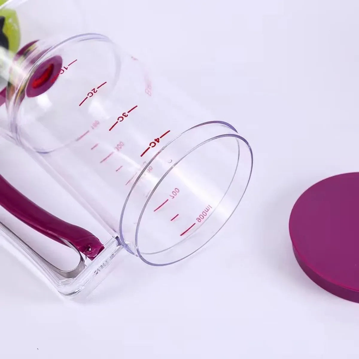 Batter Dispenser Measuring Cup Funnel Cake Cupcake Pancake Baking Tool - Purple
