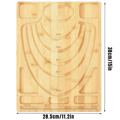 Wooden Beading Board DIY Bracelet Anklet String Design Bead Decoration Plate