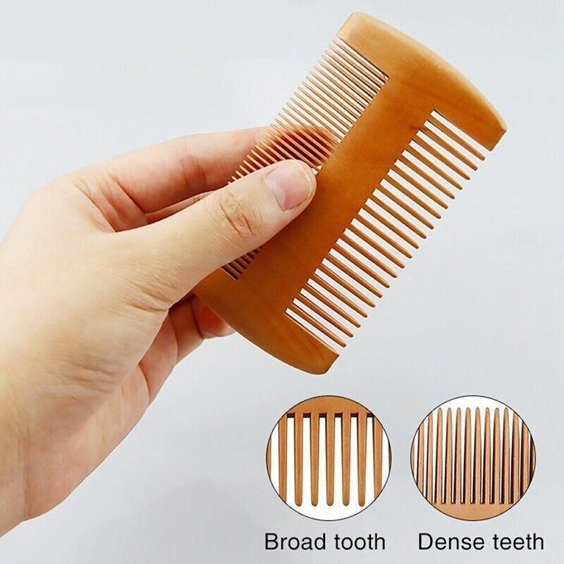 Boar Bristle Beard Brush & Wooden Comb Kit Beard Care Kit L Beard Grooming Kit