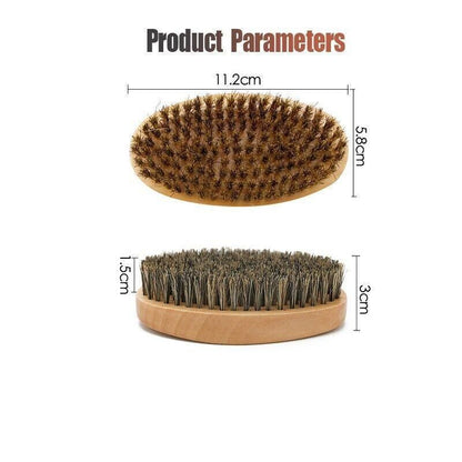 Boar Bristle Beard Brush & Wooden Comb Kit Beard Care Kit L Beard Grooming Kit