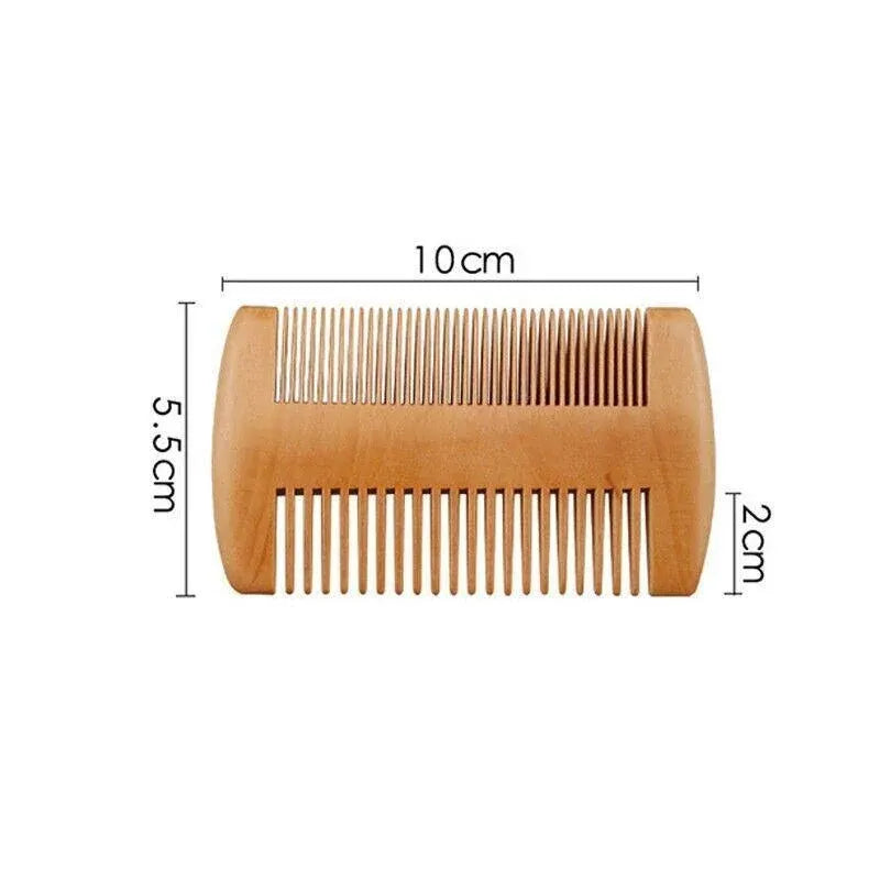 Boar Bristle Beard Brush & Wooden Comb Kit Beard Care Kit L Beard Grooming Kit