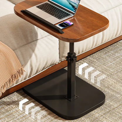 Adjustable Height Coffee Table Nightstand Sturdy Easy to Clean for Home Bedroom