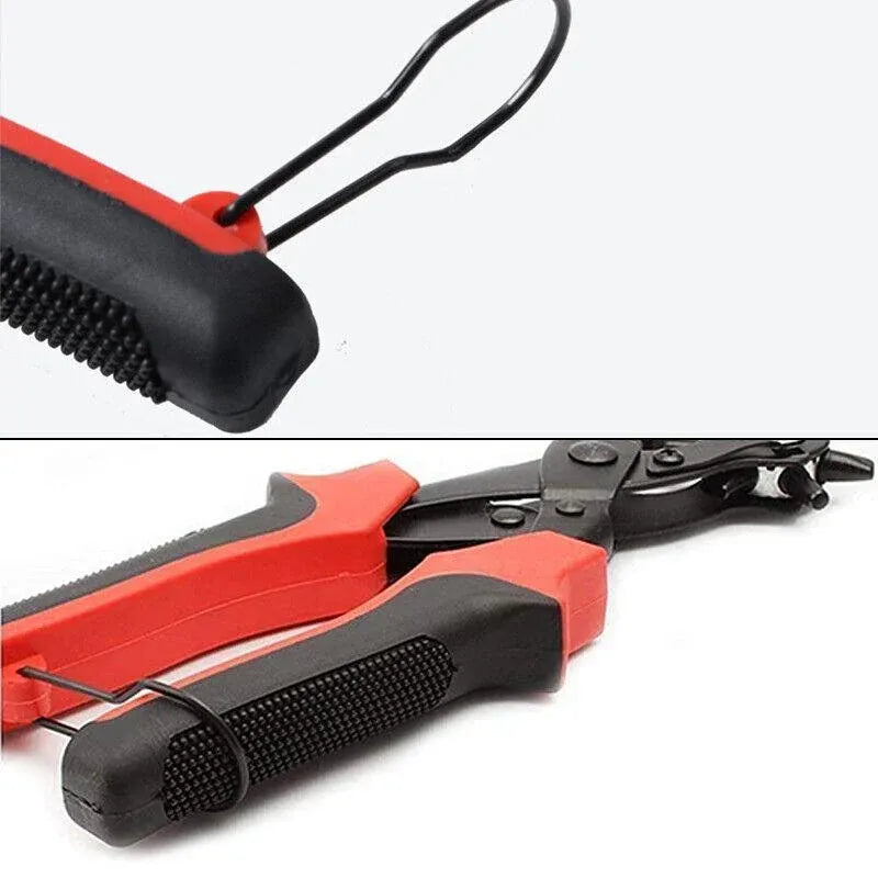 Heavy Duty Leather Hole Punch Tool with 6 Size Revolving Head for Belt and Fabric