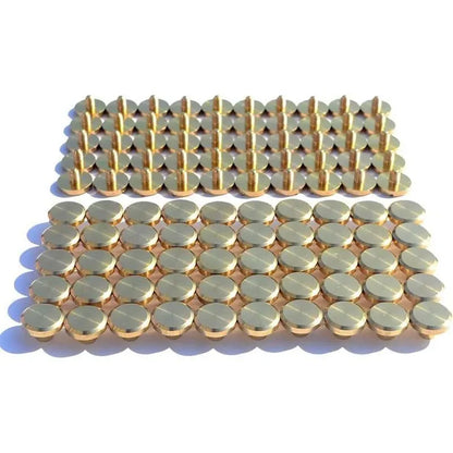 20X Belt Screw Leather Craft Chicago Nail Brass Rivets Stud Head Wallet Round - 10*4*4MM