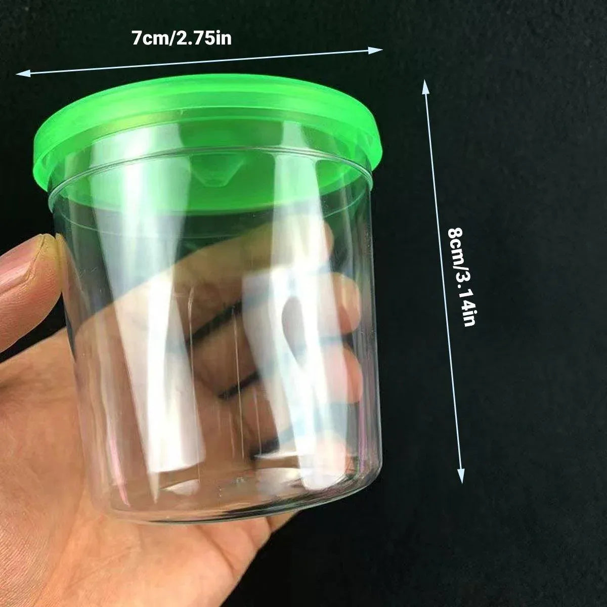 20pcs Mini Betta Fish Cup with Lid Portable Small Plastic Jellyfish Tank Cup