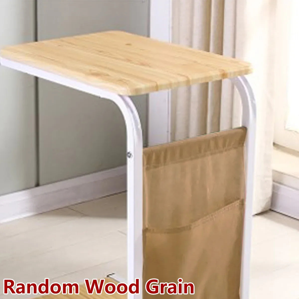 Mobile Coffee Table Tea Table Computer Desk with Wheels for Living Room Home