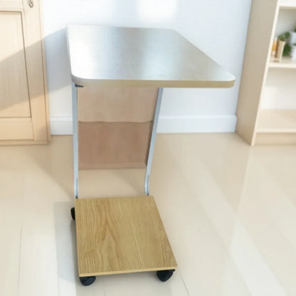 Mobile Coffee Table Tea Table Computer Desk with Wheels for Living Room Home