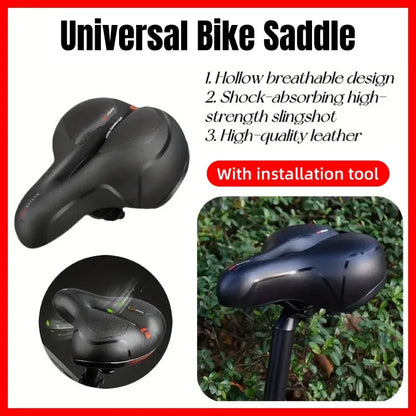 Bicycle Saddle Cushion Comfort Seat Pad Universal Fit Bike Riding Cushion Pad