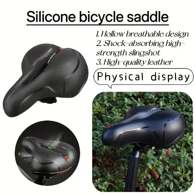 Bicycle Saddle Cushion Comfort Seat Pad Universal Fit Bike Riding Cushion Pad