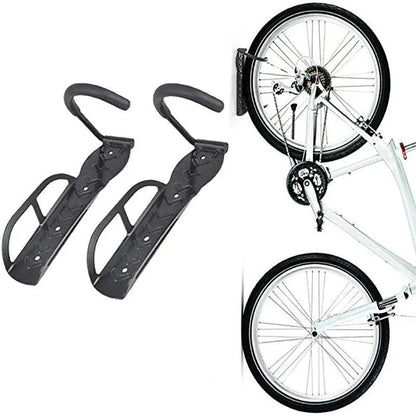4Pcs Steel Bicycle Bike Wall Rack Mount Garage Stand Holder Storage Hanger Hook