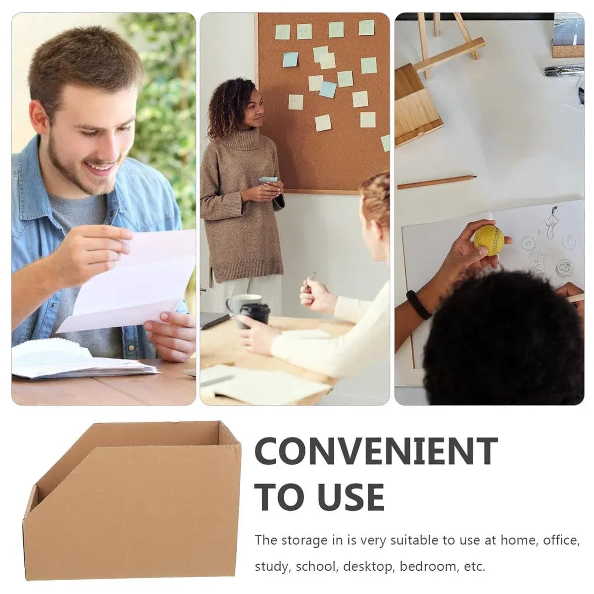 10pcs Slanted Display Boxes for Sorting Organising Storage Containers Organizer - 60cm x 30cm x 20cm