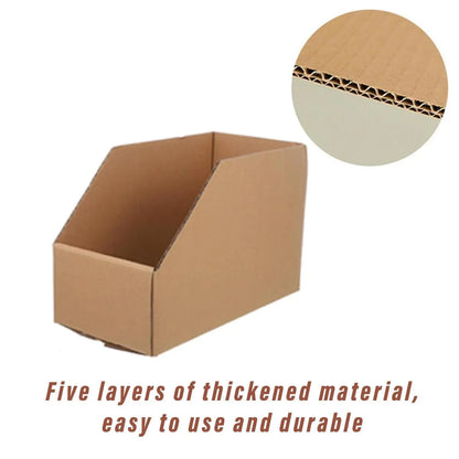 10pcs Slanted Display Boxes for Sorting Organising Storage Containers Organizer - 60cm x 30cm x 20cm