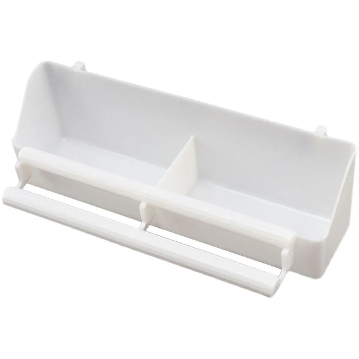 Bird Food Feeder Trough Box Water Bowl Container Cage Accessories Easy Install