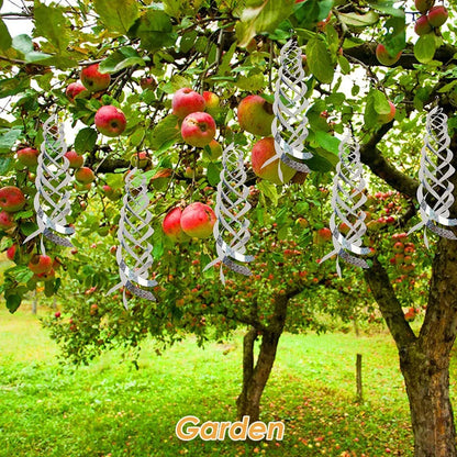 10PCS Hanging Reflective Bird Deterrent Wind Spinner Outdoor Garden Yard