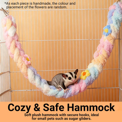 Small Pets Climbing Rope for Small Pet Cage Play Exercise Chewing Toy Use - Colourful