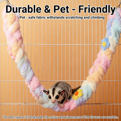 Small Pets Climbing Rope for Small Pet Cage Play Exercise Chewing Toy Use - Colourful