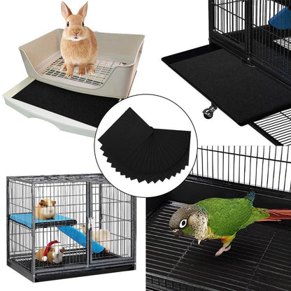 30pcs Disposable Birdcage Liner Pads Pet Cage Liner Bedding for Birds and Parrot