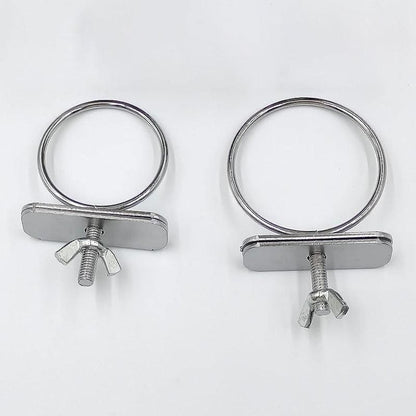 2X 4/5/6Cm Parrot Pet Stainless Steel Food Water Bowl Bird Feeder Crate Cage - 6CM*2PCS