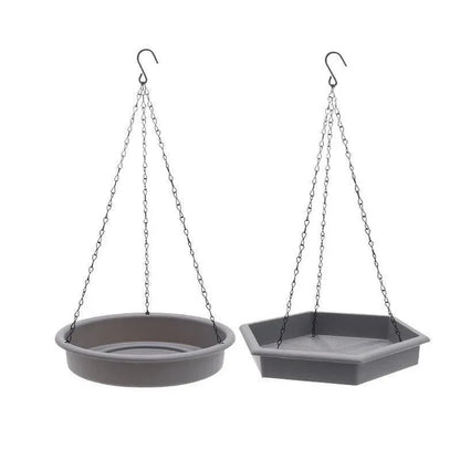 Outdoor Garden Hanging Bird Feeder Garden Automatic Hummingbird Water Feeder - Grey