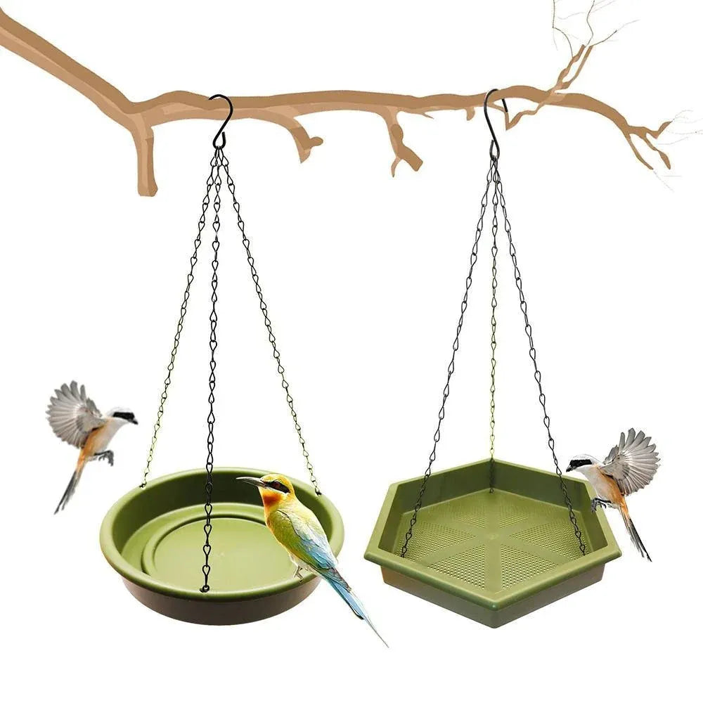 Outdoor Garden Hanging Bird Feeder Garden Automatic Hummingbird Water Feeder - Grey