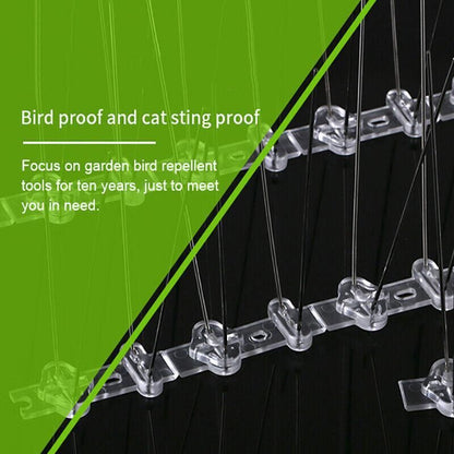 Lambu 10X 50Cm Anti Bird Spikes Pigeon Deterrent Repellent Bird Sting Stainless - 30 Groups