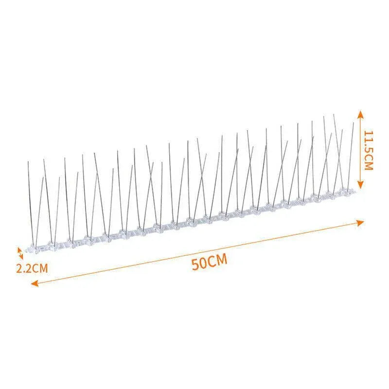 Lambu 10X 50Cm Anti Bird Spikes Pigeon Deterrent Repellent Bird Sting Stainless - 30 Groups