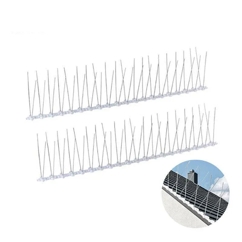 Lambu 10X 50Cm Anti Bird Spikes Pigeon Deterrent Repellent Bird Sting Stainless - 30 Groups