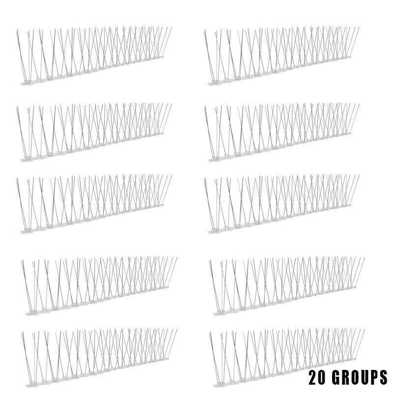 Lambu 10X 50Cm Anti Bird Spikes Pigeon Deterrent Repellent Bird Sting Stainless - 30 Groups