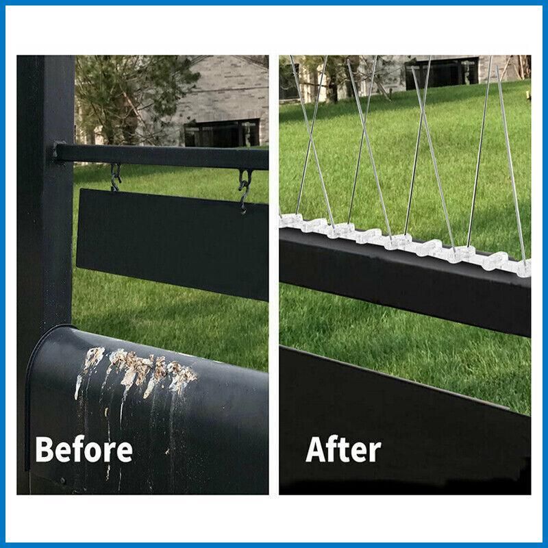 Lambu 10X 50Cm Anti Bird Spikes Pigeon Deterrent Repellent Bird Sting Stainless - 30 Groups