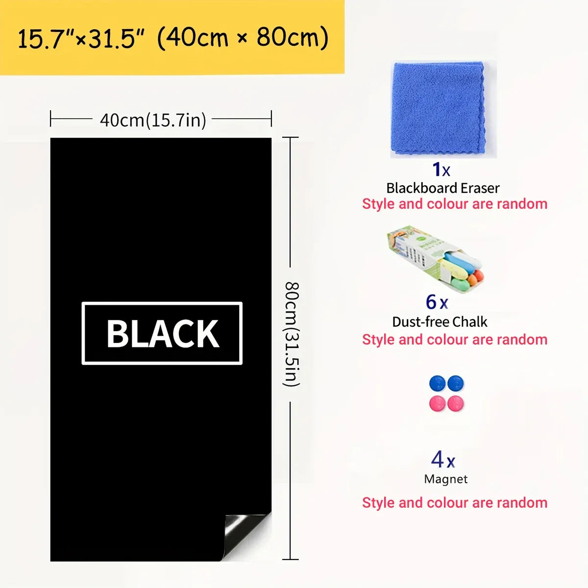 Blackboard Sticker Reusable for Home Office School Drawing Notes