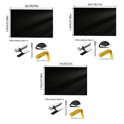 Portable Blackout Curtains for Sunscreen Window Shades Light Blocking Drapes - 2m x 1.45m