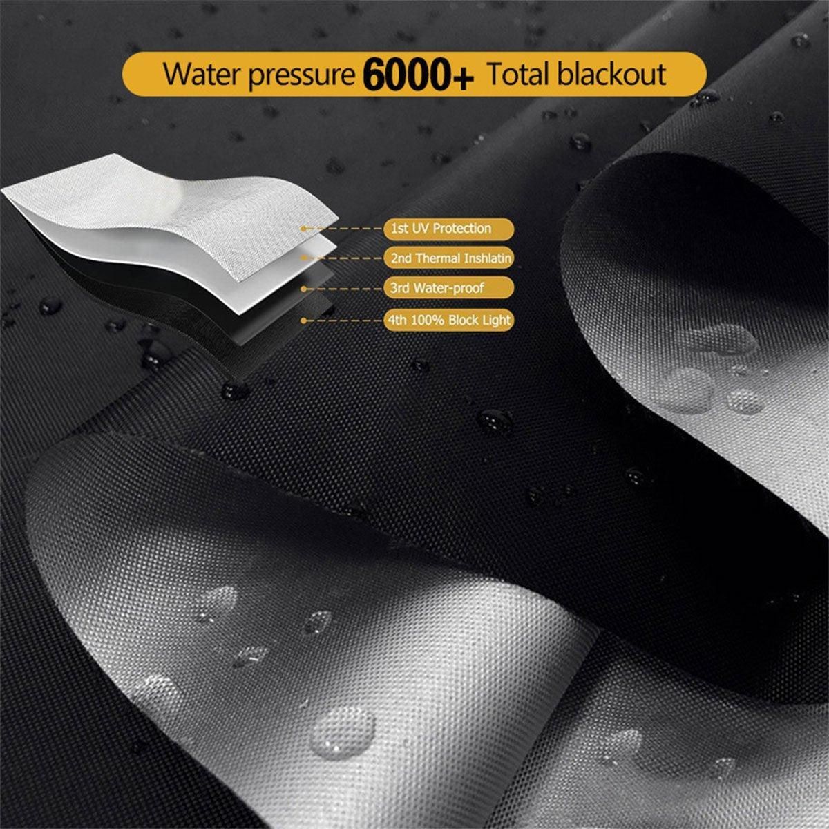 Portable Blackout Curtains for Sunscreen Window Shades Light Blocking Drapes - 3m x 1.45m