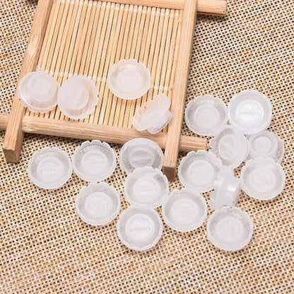 100X Eyelashes Glue Holder Blossom Cup Ring Eyelash Extension Adhesive Stand
