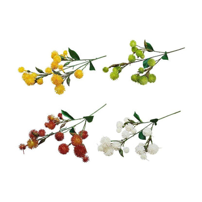 4PCS Artificial Dandelion Small Thorn Flower Bouquet Wedding Decor Ornaments
