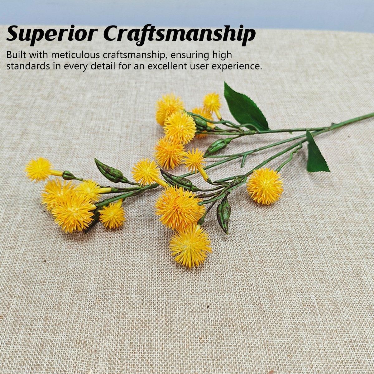 4PCS Artificial Dandelion Small Thorn Flower Bouquet Wedding Decor Ornaments