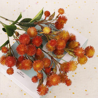 4PCS Artificial Dandelion Small Thorn Flower Bouquet Wedding Decor Ornaments