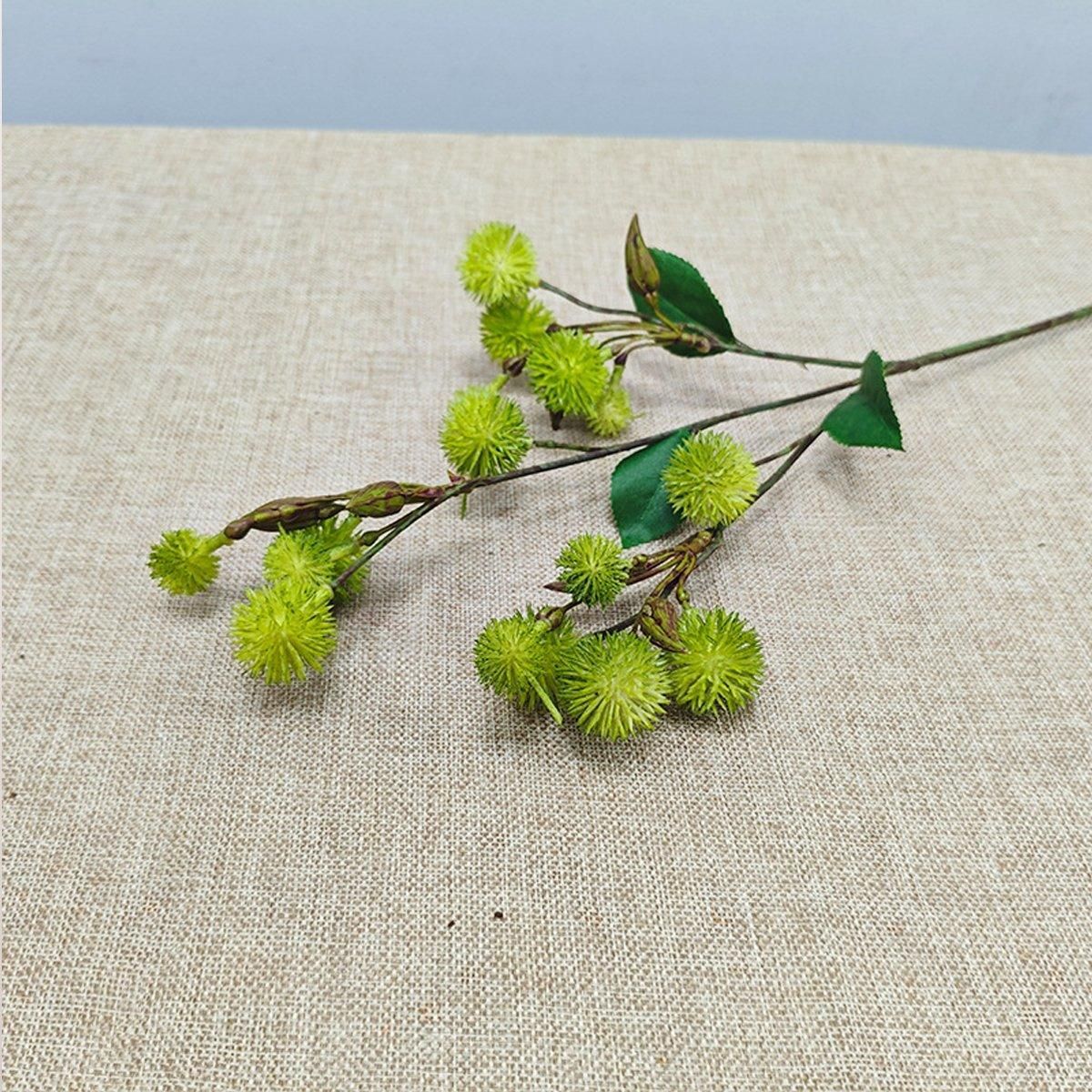 4PCS Artificial Dandelion Small Thorn Flower Bouquet Wedding Decor Ornaments