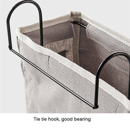 Hanging Bedside Storage Caddy with Pockets for Bunk Bed Dorm Couch Organizing - Blue Triangle