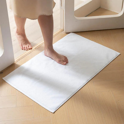 6PCS Absorbent Non Slip Bathroom Floor Mat Towel 50x80cm for Hotel Home Use - 400g