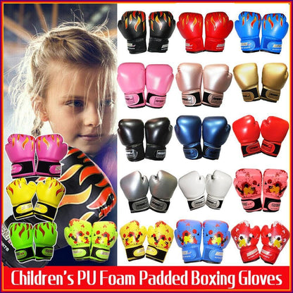 Boxing Sparring Training Gloves MMA Kickboxing Punching Gloves for Practice Sessions - Green [Map Pattern]
