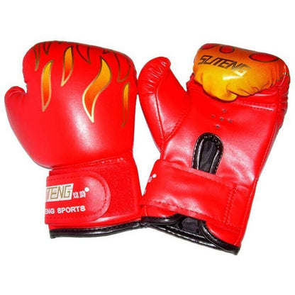 Boxing Sparring Training Gloves MMA Kickboxing Punching Gloves for Practice Sessions - Green [Map Pattern]