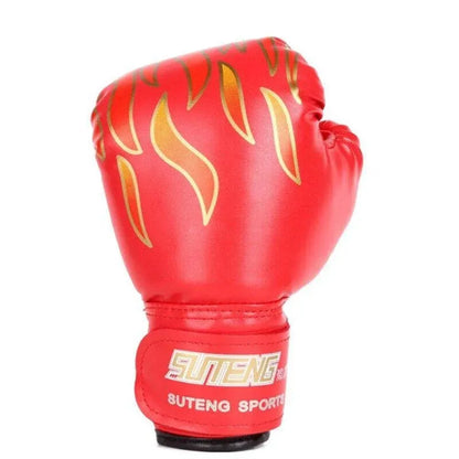 Boxing Sparring Training Gloves MMA Kickboxing Punching Gloves for Practice Sessions - Green [Map Pattern]