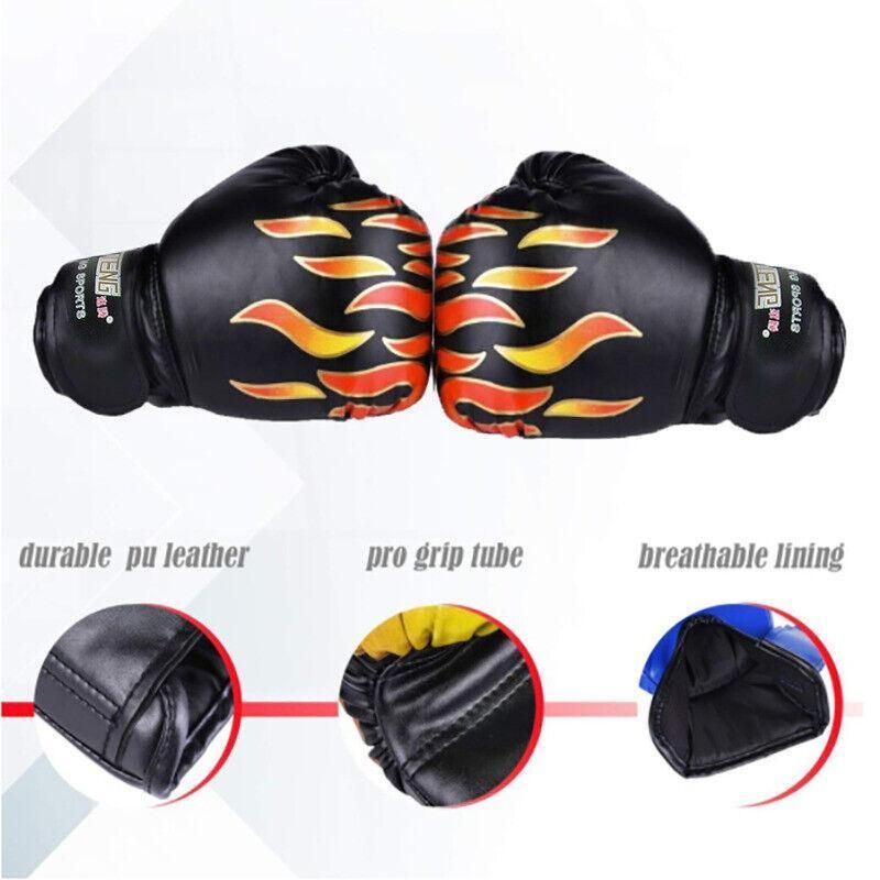 Boxing Sparring Training Gloves MMA Kickboxing Punching Gloves for Practice Sessions - Pink [Map Pattern]
