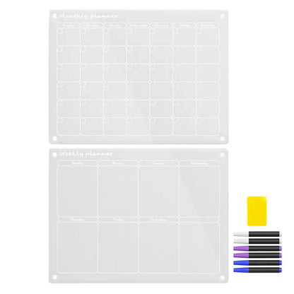 Magnetic Writing Board Transparent Acrylic Memo Board Reusable Note
