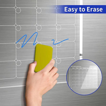 Magnetic Writing Board Transparent Acrylic Memo Board Reusable Note